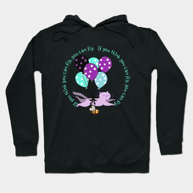 if you think you can fly, you can fly Hoodie by zzzozzo